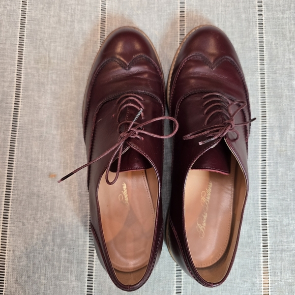 Brooks Brothers Men's Burgundy Leather Dress Shoes Size 9 Made In Italy - Picture 8 of 12